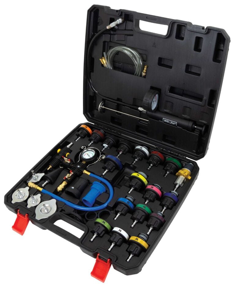 Welzh Werkzeug Ltd – 33pc Cooling System Tester & Refill Set.