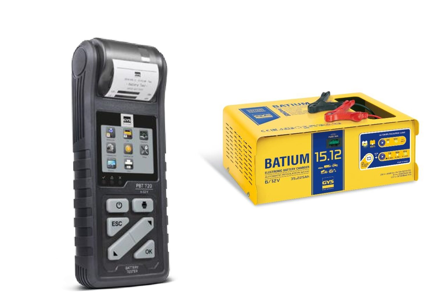 GYS U89200 – Batium 15.12 & PBT720 – “test & charge”