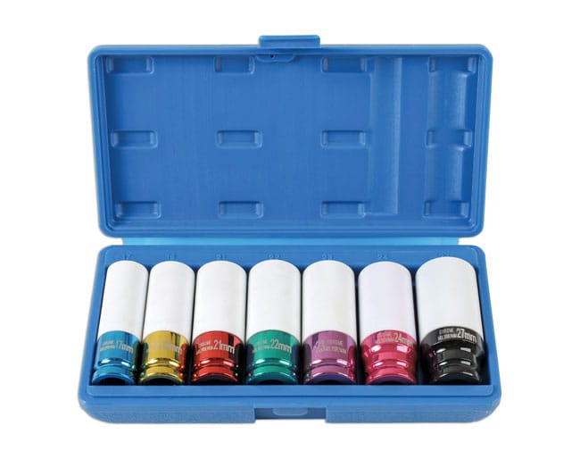 Laser Tools 6723 – 7pc Wheel Nut Socket Set