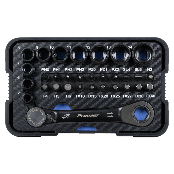 Sealey AK2112 – Go-Through Lock On Socket & Bit Set