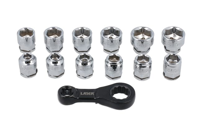 Laser Tools 9138 & 8985 – Ratchet Adaptors & Sockets