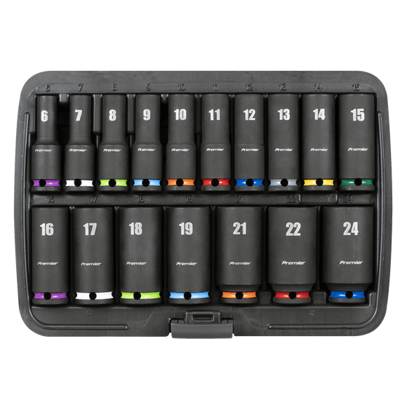 Sealey – AK68218, AK68219, AK68220  3/8″ Impact Sockets