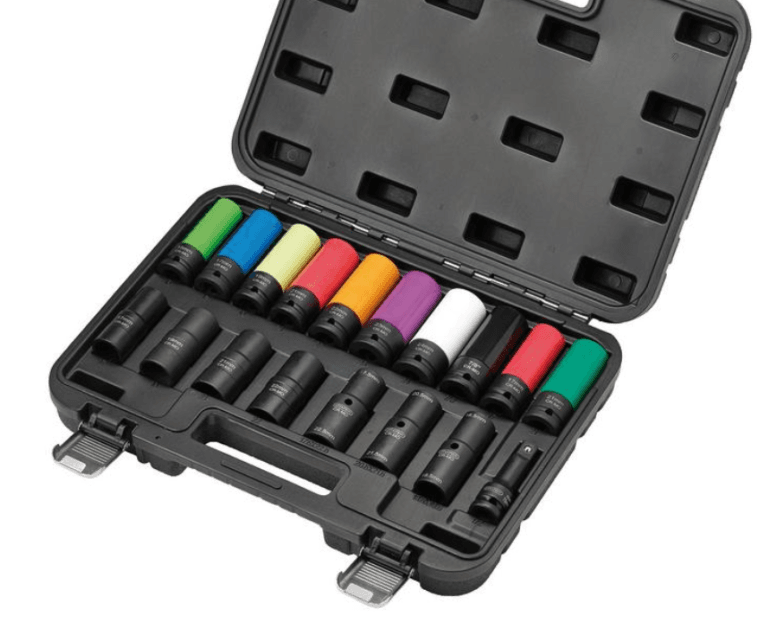 Draper 28198 – 18pc Wheel Nut Socket Set